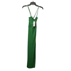 Women's Lace-up Back Maxi Bodycon Dress Wild Fable Green XXS